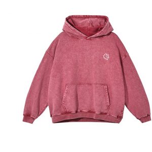 Vintage - Pink - Washed Out Hoodie - Breathable - (French Terry)